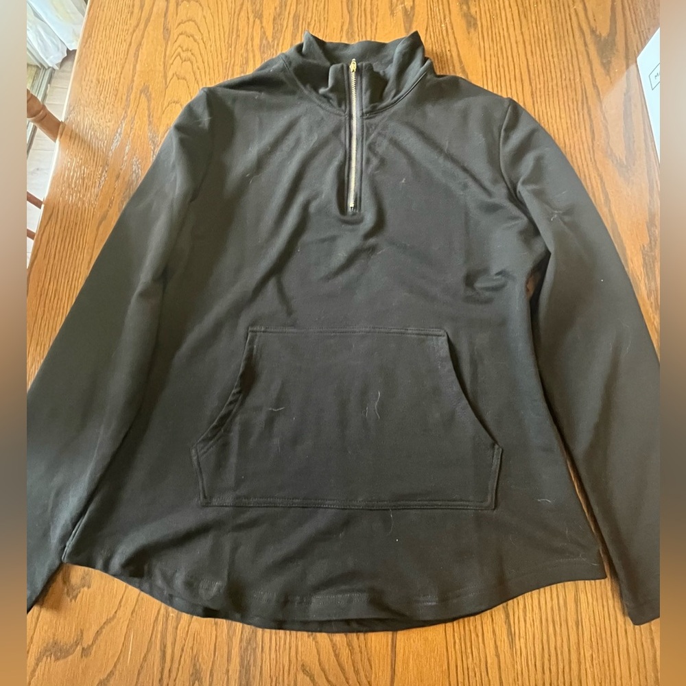 Meaner Black Quarter-Zip Pullover